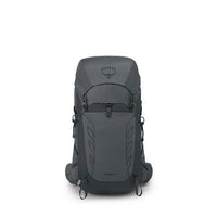 Gray Osprey backpack on a white background