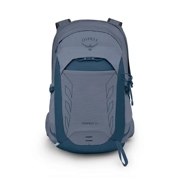 Blue Osprey backpack on a white background
