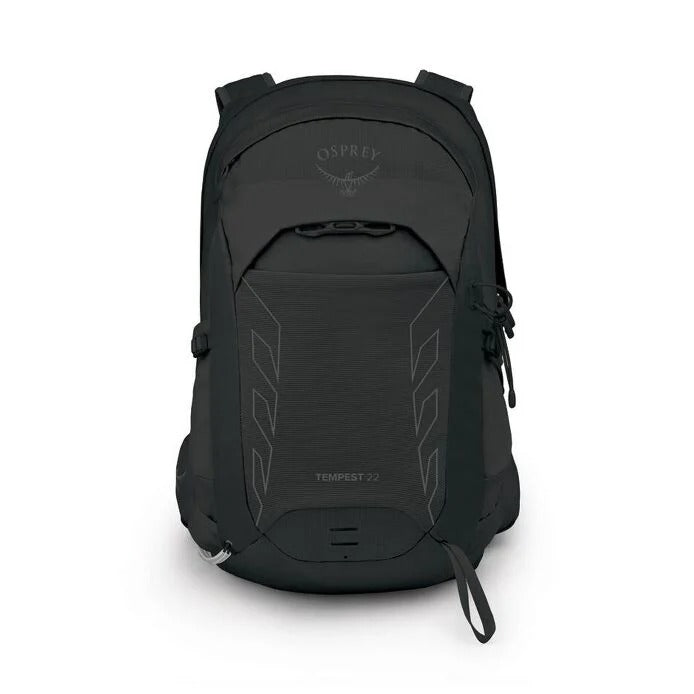 Black Osprey backpack on a white background